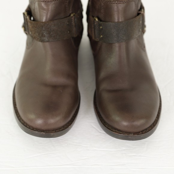 UGG Damien Rylie Collection Leather Buckle Moto Boots size 7 - Picture 6 of 11